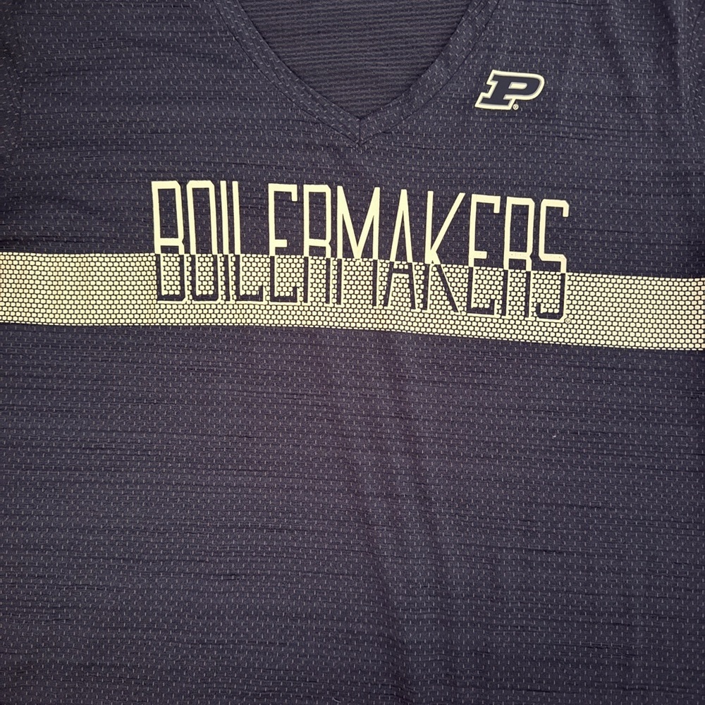 Active Seller! Pro Edge Knights Apparel Purdue Boilermakers V-Neck Tee Plus 3X - Picture 3 of 5